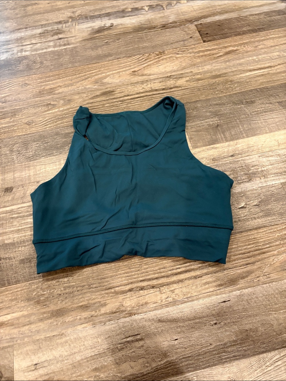 High-Neck Teal Sports Bralette for Women